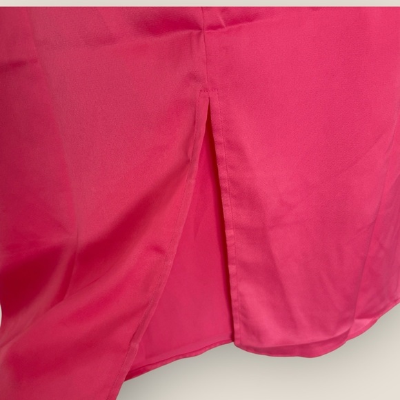 WeWoreWhat - Cowl Neck Satin Midi Dress Pink Size 6 NWT - Picture 7 of 9